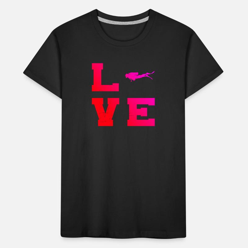 Diver Scuba Diver Plongée Libre Plongée Dames T-shirt bio Premium Enfant