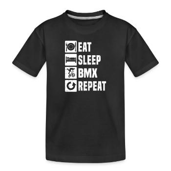 Vélo bmx jeune bmx vélo bmx cyclisme - T-shirt bio Premium Enfant - noir - Devant