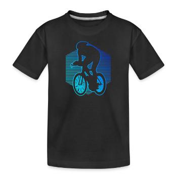 Courses de vélo de route cyclisme cyclistes de course hommes - T-shirt bio Premium Enfant - noir - Devant