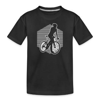 Cyclisme de route Hommes Vélo de route Vélo de route Vélo de route - T-shirt bio Premium Enfant - noir - Devant