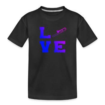 Tromboniste Brass Instrument Brass Band - T-shirt bio Premium Enfant - noir - Devant