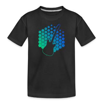 Guitariste Femme Guitariste Homme Guitariste - T-shirt bio Premium Enfant - noir - Devant