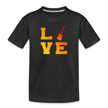 Gitarrist Guitar Damen Herren Guitar Player - Kinder Premium Bio T-Shirt - Schwarz - Vorne