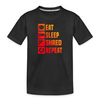 Sports d’hiver Snowboard snowboard snowboard snowboard - T-shirt bio Premium Enfant - noir - Devant