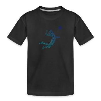 Women's volleyball - Kids' Premium Organic T-Shirt - black - Front