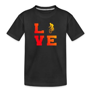 Vélo de route pour hommes Vélo de route Vélo de route Roadbike - T-shirt bio Premium Enfant - noir - Devant