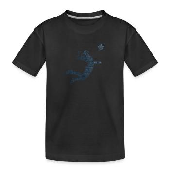 Women's volleyball volleyball volleyball - Kids' Premium Organic T-Shirt - black - Front