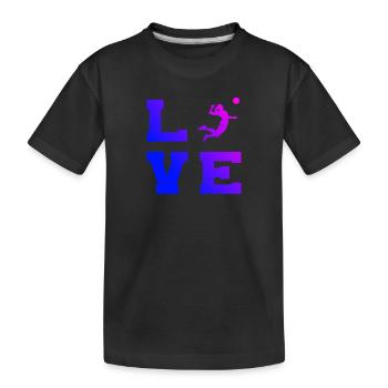 Women's volleyball volleyball volleyball - Kids' Premium Organic T-Shirt - black - Front