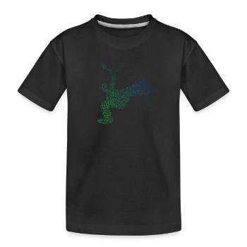 Damen Herren Bboy Hip Hop Breakdance Bgirl - Kinder Premium Bio T-Shirt - Schwarz - Vorne