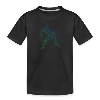 Eishockey Eishockey Spieler Damen Eishockey spiele - Kinder Premium Bio T-Shirt - Schwarz - Vorne