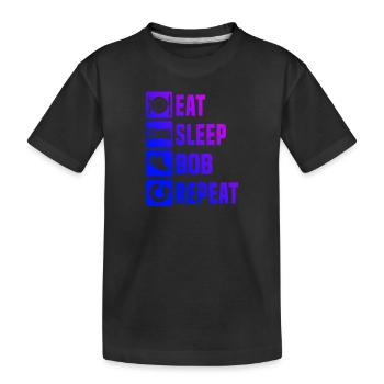 Bob fahren Damen Bob Bobsport Bobbahn Herren - Kinder Premium Bio T-Shirt - Schwarz - Vorne