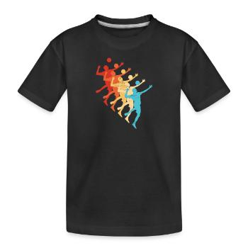 Faustballspieler Volleyball Herren Damen Fistball - Kinder Premium Bio T-Shirt - Schwarz - Vorne