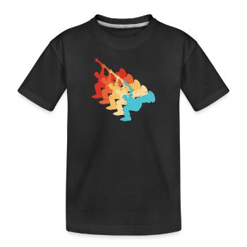 Bboy Breakdance Herren Hiphop Break Dance - Kinder Premium Bio T-Shirt - Schwarz - Vorne