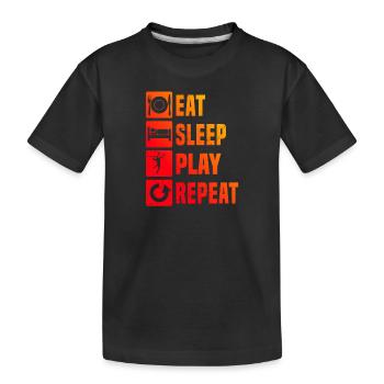 Fistball Men's Fistball Player Volleyball - Kids' Premium Organic T-Shirt - black - Front