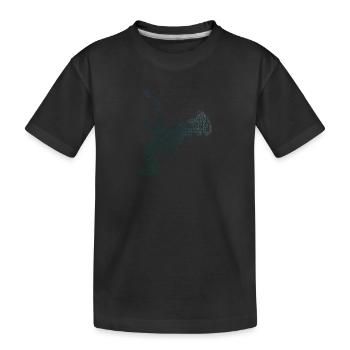 Bboy Hiphop Hip Hop Break Dance Breakdance - Kinder Premium Bio T-Shirt - Schwarz - Vorne