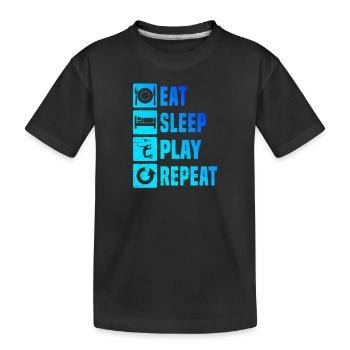 Joueurs de volley-ball Volley-ball Volley-ball - T-shirt bio Premium Enfant - noir - Devant