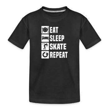 Roller Skating Herren Roller Skates Skate Roller S - Kinder Premium Bio T-Shirt - Schwarz - Vorne