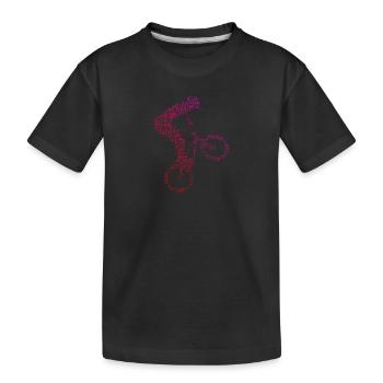 Vélo Cyclisme BMX Vélo BMX Garçons BMX - T-shirt bio Premium Enfant - noir - Devant