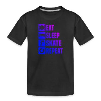 Damen Skate Roller Skating Roller Skating Roller S - Kinder Premium Bio T-Shirt - Schwarz - Vorne