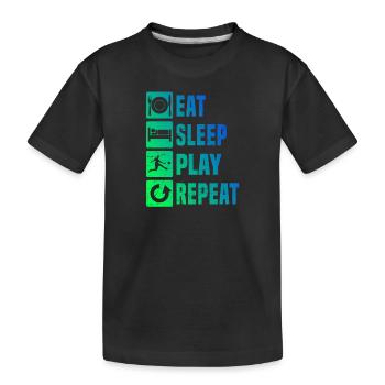 Football Football Football Masculin Football féminin - T-shirt bio Premium Enfant - noir - Devant