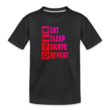 Roller Skating Herren Roller Skates Skate Roller S - Kinder Premium Bio T-Shirt - Schwarz - Vorne