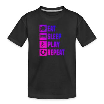 Jeu de football Football Football Football - T-shirt bio Premium Enfant - noir - Devant