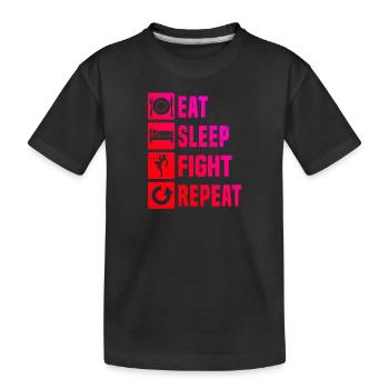 Kickboxing Kickboxing Boxe masculine Kickboxing - T-shirt bio Premium Enfant - noir - Devant