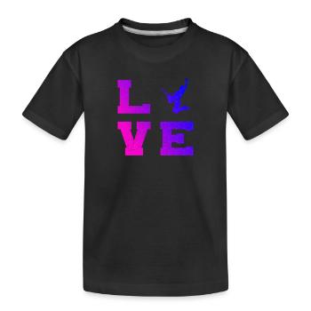Herren Gitarre akustische gitarre Guitar - Kinder Premium Bio T-Shirt - Schwarz - Vorne