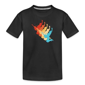 akustische gitarre Gitarre E-gitarre Herren - Kinder Premium Bio T-Shirt - Schwarz - Vorne