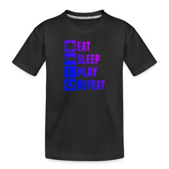 Football Football Football Game Football masculin - T-shirt bio Premium Enfant - noir - Devant