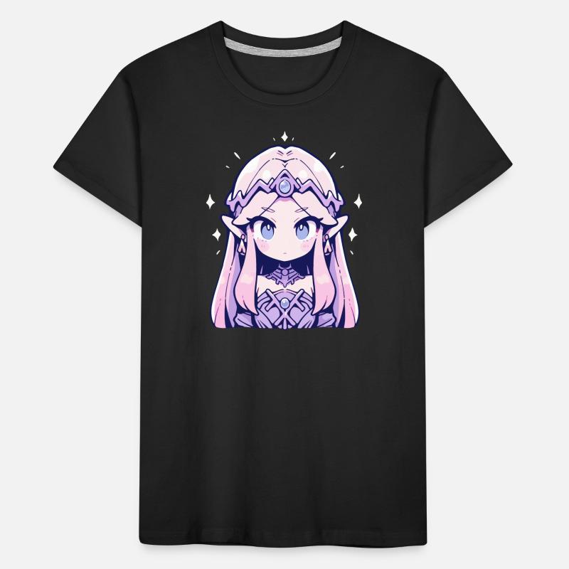 Princesse Chibi mignonne - Conception de conte de fées mignon T-shirt bio Premium Enfant
