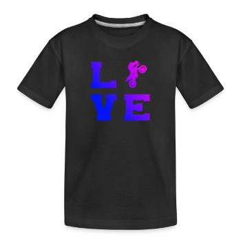 Dirt Bike Dirt Biker Men's Dirt Bike Motocross - Kids' Premium Organic T-Shirt - black - Front