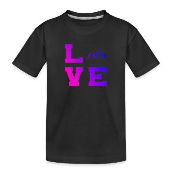 Tennis spielen Tennis Damen Herren Tennisspielen - Kinder Premium Bio T-Shirt - Schwarz - Vorne