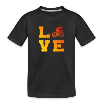 Men's Road Bike Women's Road Bike Road Bike Road Bike - Kids' Premium Organic T-Shirt - black - Front