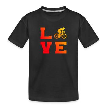Vélo de route Vélo de route Vélo de route Vélo de route pour hommes - T-shirt bio Premium Enfant - noir - Devant