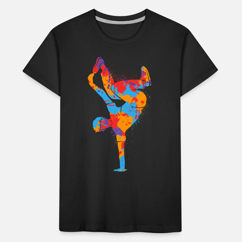 Breakdance coloré Breakdancer Hommes Breakdance T-shirt bio Premium Enfant