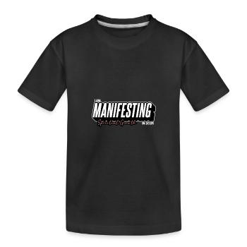Je manifeste une croissance spirituelle en 2025 - T-shirt bio Premium Enfant - noir - Devant