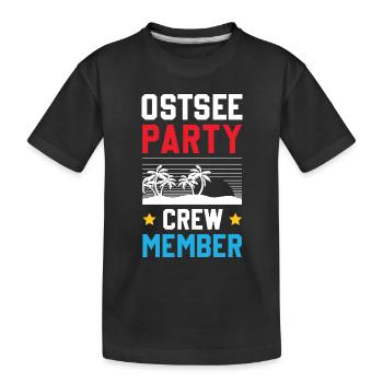 Équipage de la fête de la mer Baltique - T-shirt bio Premium Enfant - noir - Devant