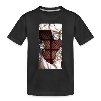 Chocolat - T-shirt bio Premium Enfant - noir - Devant