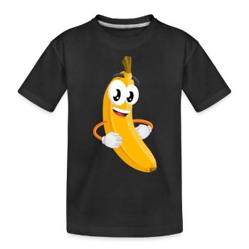 banane - T-shirt bio Premium Enfant - noir - Devant