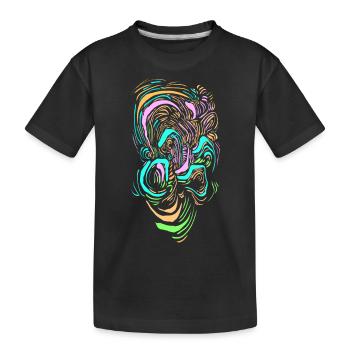 Clown de science-fiction - T-shirt bio Premium Enfant - noir - Devant