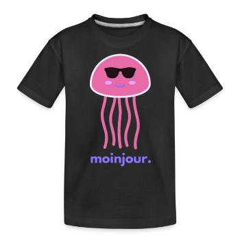 moinjour.zwei - MoinJour 2 - Kinder Premium Bio T-Shirt - Schwarz - Vorne