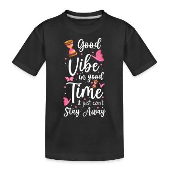 Sablier Sable Entreprise intemporelle - T-shirt bio Premium Enfant - noir - Devant