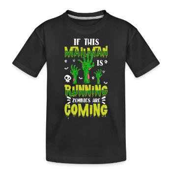 Boîte aux lettres de la profession de facteur - T-shirt bio Premium Enfant - noir - Devant