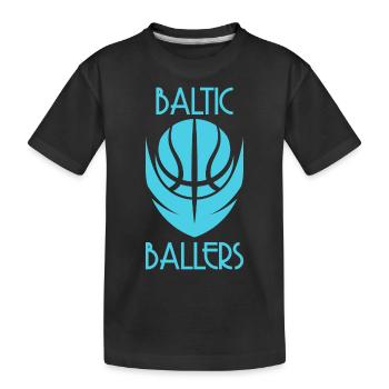 Baltic Ballers Basketball - Kids' Premium Organic T-Shirt - black - Front