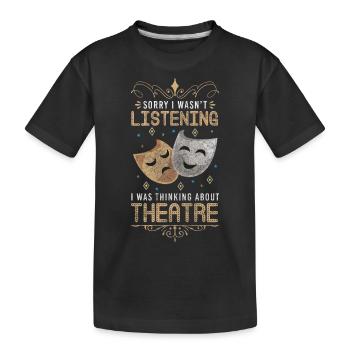 Acteur Scénographie Art Broadway - T-shirt bio Premium Enfant - noir - Devant