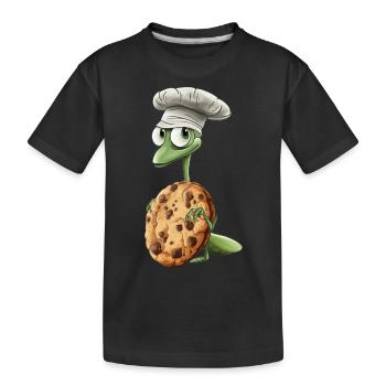 Gottesanbeterin Keks - Kinder Premium Bio T-Shirt - Schwarz - Vorne