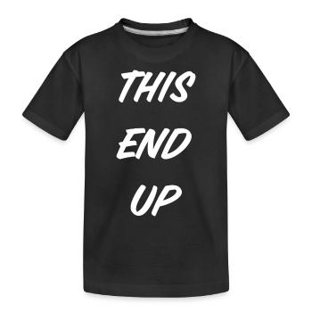 T-Shirt « this end up » - T-shirt bio Premium Enfant - noir - Devant