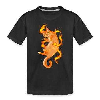 Firestar Warrior Chats Chat - T-shirt bio Premium Enfant - noir - Devant