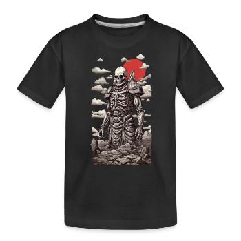 Squelette dystopique Gothique Occulte Design - T-shirt bio Premium Enfant - noir - Devant
